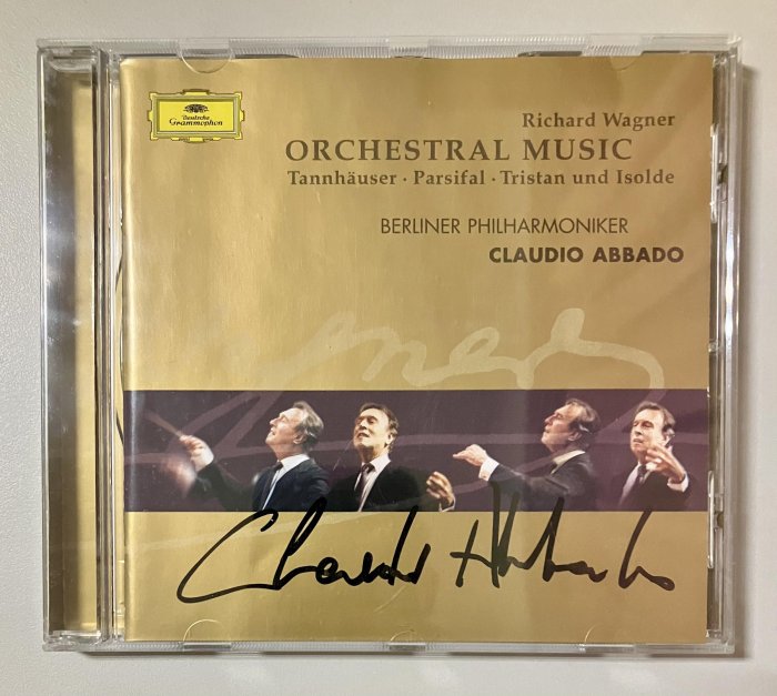 【簽名古典CD】阿巴多（Claudio Abbado）指揮華格納管弦樂作品選