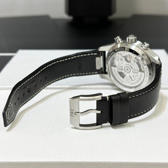 IWC 飛行員計時腕錶 IW388101 藍面 快拆錶帶 41mm 公司貨 盒單齊全 2023保卡