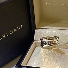 低價換現 二手真品BVLGARI 寶格麗 BULGARI B.ZERO1 18K白金 三環戒指 50 女戒