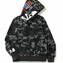 MASTERMIND MMJ VS BAPE FULL ZIP HOODIE 鯊魚外套全迷彩全新S號 ...