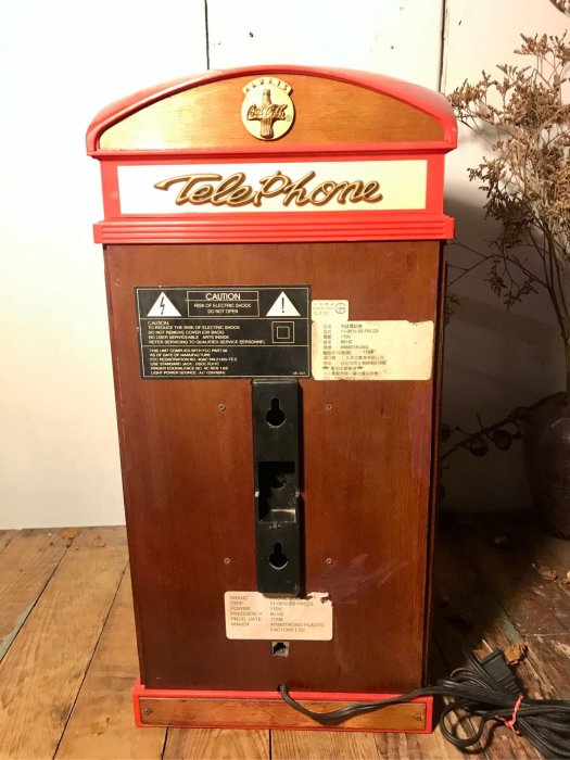 早期Coca Cola可口可樂懷舊復古壁掛電話 電影道具陳列佈置 酒吧餐廳擺飾