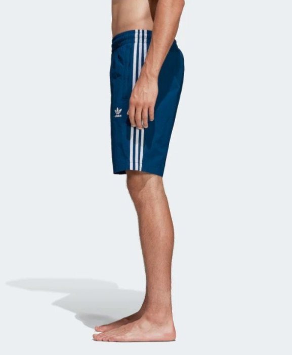 【豬豬老闆】ADIDAS SWIM SHORTS 風褲 三線 口袋 短褲 男款 藍 DV1578 紅 DV1585