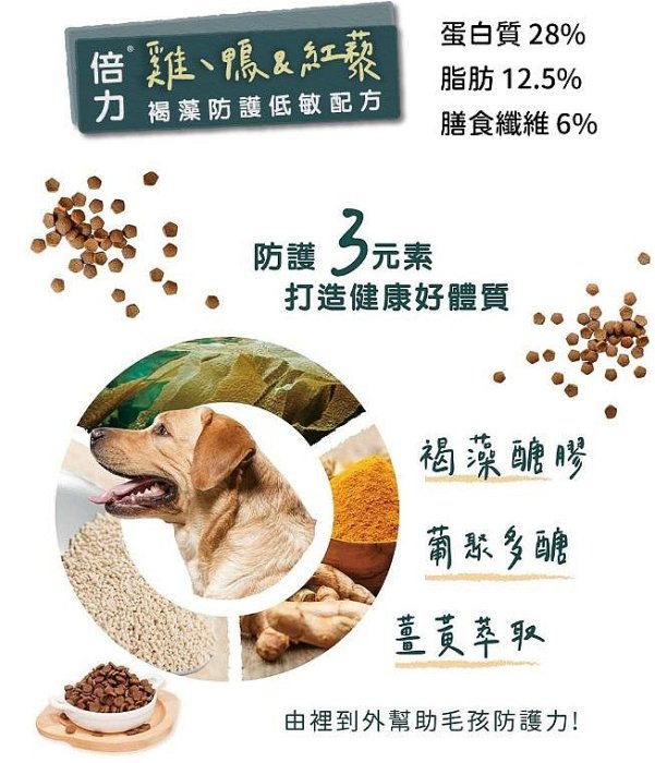 狗班長(免運,6.8KG)~倍力BLUEBAY極致全護低敏犬糧 機能加強(台灣製造)