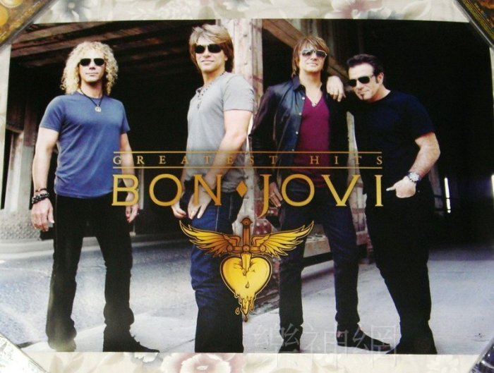 邦喬飛Bon Jovi 搖滾國歌 The Greatest Hits【原版宣傳海報】未貼!免競標~