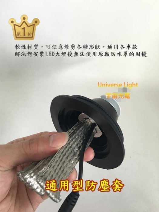 通用型 防塵罩 防塵套 防水套 防水罩 LED 大燈 H4 H7 H11 H1 H3 橡膠 HID 軟性 飛利浦 無風扇