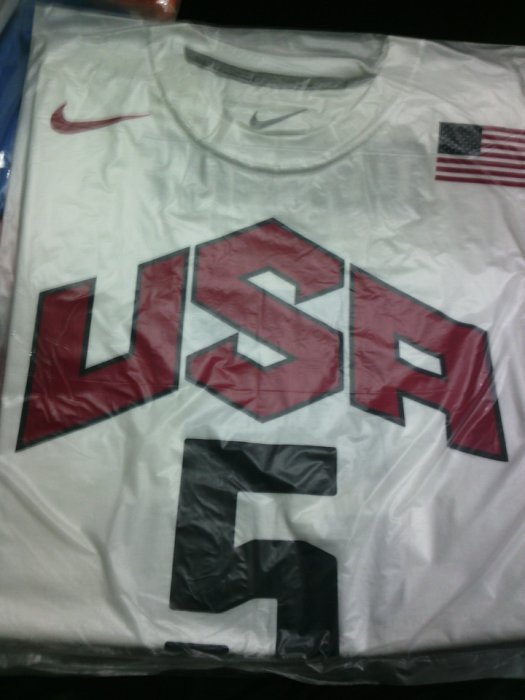 NIKE 2012 倫敦奧運 美國男籃 Carmelo Anthony 球員背號 T恤 LBJ KOBE KD 已售出