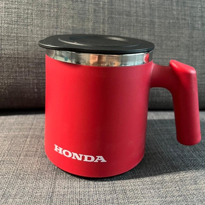 [全新] 馬克杯 水杯 容器 杯子 咖啡杯 HONDA 304不鏽鋼 附蓋子  420ml *舊愛二手*