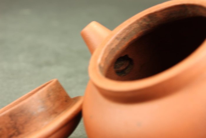 若 日本茶道具 古美術 唐物 清末民初 紫泥 巨輪珠 紫砂壺 古壺（售出）