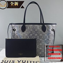 ☆優買二手精品名牌店☆ LV M22921 藍色原花 肩背包 購物包 托特包 BOOKTOTE NEVERFULL 全新