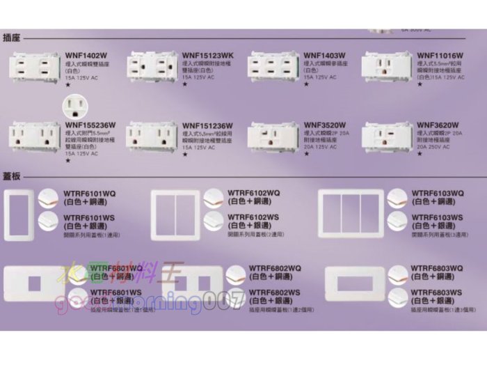 ☆水電材料王☆ 國際牌 WTCF5333WK  RISNA SERIES 看家開關 (附延遲熄燈、看家定時機能) 蓋板需