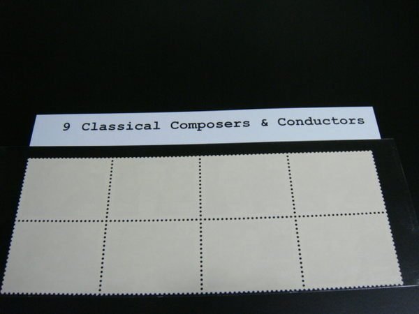 9美國音樂家CLASSICAL COMPOSERS & CONDUCTORS - 原膠上品