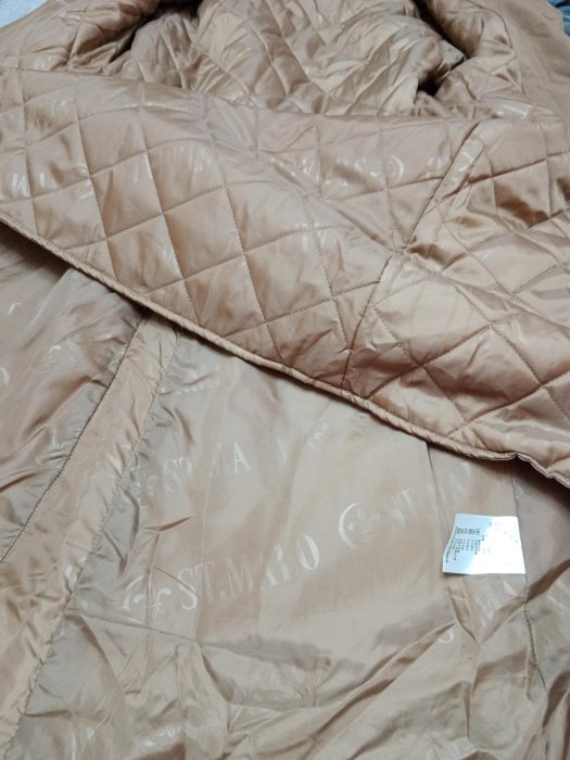 全新【唯美良品】ST.MALO 橄欖棕色 防風防水透氣SmartTex專業材質二件式鋪棉保暖風衣外套~ 二件可拆~~整件內里是鋪棉 S號~C108