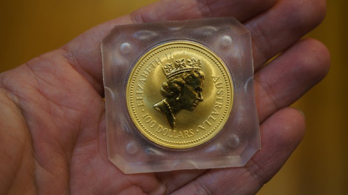 伊莉莎白二世 1993袋鼠金幣 1盎司 全新未拆封