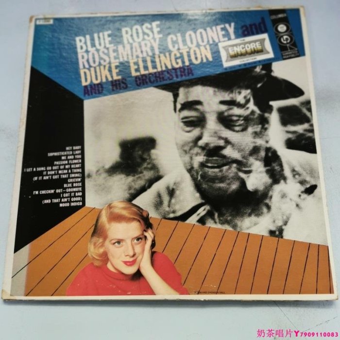 Rosemary Clooney And Duke EllingtonA 爵士樂  美版黑膠唱片LPˇ奶茶唱片