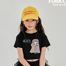 M~XL ♥上衣(BLACK) FORK CHIPS-2 24夏季 FOR240404-008『韓爸有衣正韓國童裝』~預購