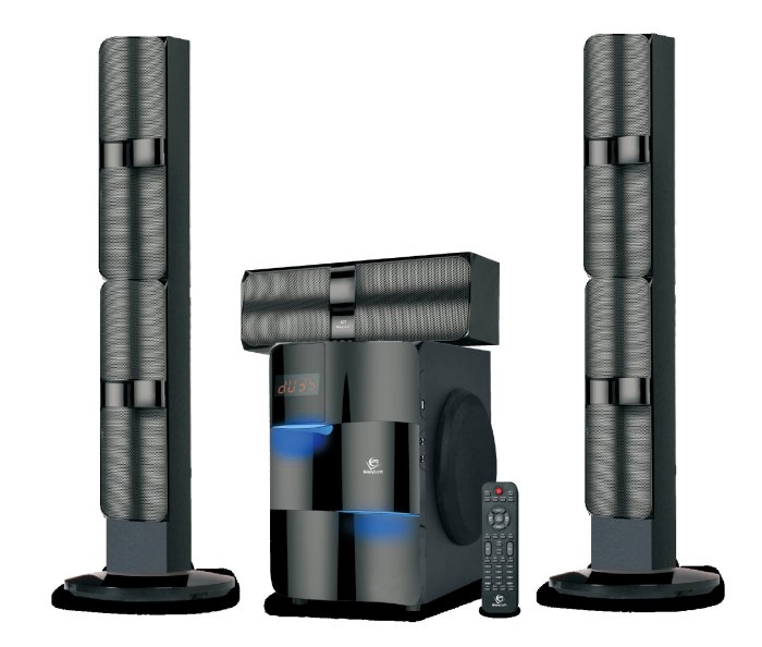 Products  VR-8910 5.1聲道新機 黑武士 藍芽重低音喇叭 可配平板 手機唱卡拉OK 追劇