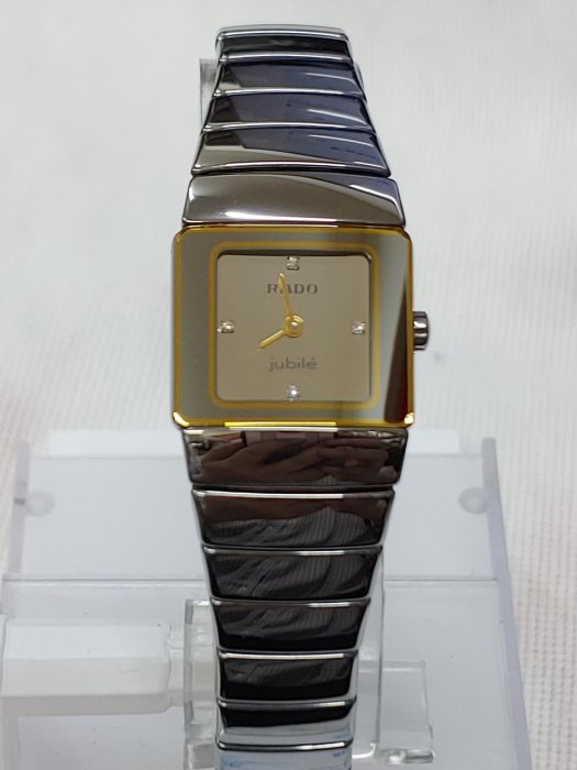 瑞士製精品 RADO Jubile 真鑽陶瓷石英女錶 保證真品