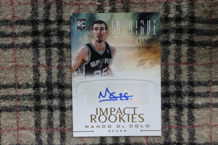 Nando de Colo 12-13 Intrigue Impact Rookies 奧運法國球星 限量249新人簽名