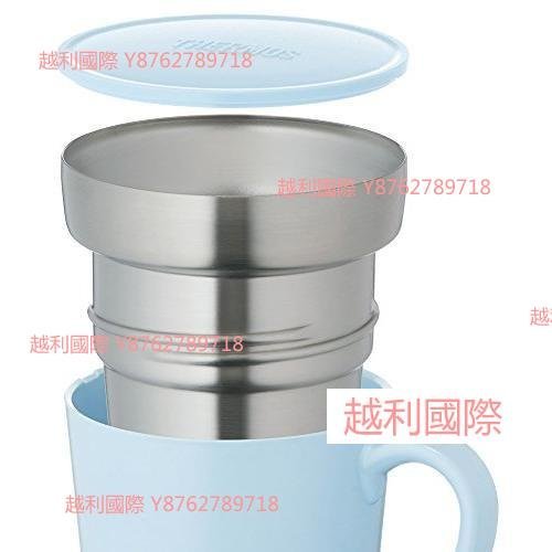 保溫杯 保溫瓶[日本直送] THERMOS JDC-351LB 熱水瓶 保溫杯 350毫升 淺藍-南越利國際