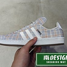 南🔥2022 11月 ADIDAS CAMPUS 80s 復古 運動 休閒 白 藍 男女款 格紋 GY4591