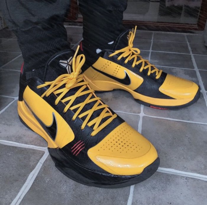 Nike Kobe 5 Protro Bruce Lee 李小龍 黃色 黑黃