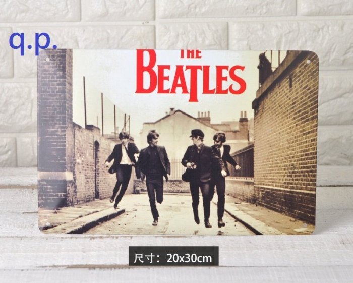 現貨The Beatles 披頭四樂團英國搖滾樂隊咖啡廳餐廳酒吧復古客廳馬口鐵