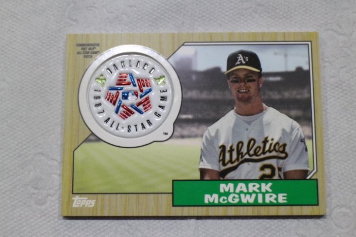 2018 Topps S2 運動家 Mark McGwire ~明星賽PATCH~1987 All Star Game~