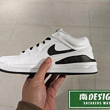 南🔥2024 2月 NIKE Jordan Stadium 90 慢跑鞋 皮革 緩震 火焰 男 白黑HF5258-102