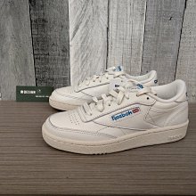 南◇現貨 Reebok Club C 85 奶油底奶油色 經典OG 米白色藍色 復古 皮革 dv8814 日系文青 女鞋