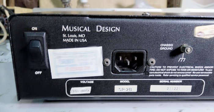 美國 Musical Design SP-2 真空管前級擴大機