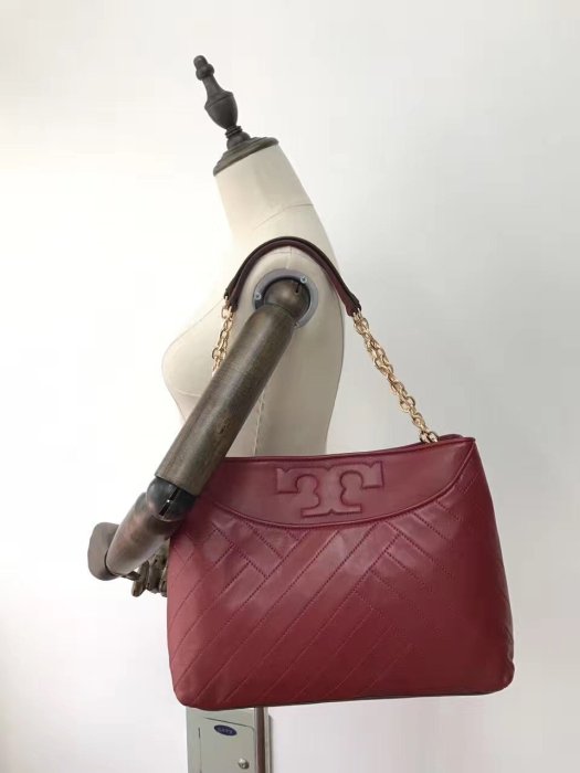 【全新正貨私家珍藏】TORY BURCH Alexa Center-ZIP TOTE 羊皮單肩購物包女包