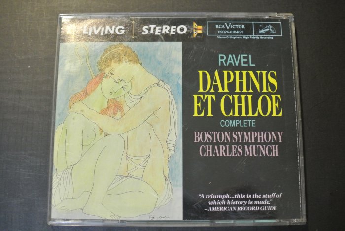 CD ~ RAVEL DAPHNIS ET CHLOE 達夫尼與克羅依 孟許 指揮 ~ 1990 RCA VICTOR