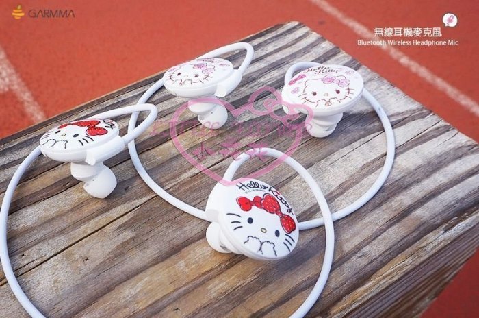 ♥小花花日本精品♥ Hello Kitty凱蒂貓藍芽無線耳機麥克風耳掛式耳機附專用收納袋-紅色款 21105807