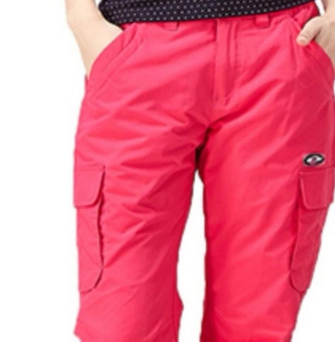 全新 女褲 bossini多功能防風雪褲出國滑雪登山寒流必備，桃紅色