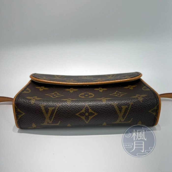 BRAND楓月 LOUIS VUITTON 路易威登 M51855 原花 POCHETTE FLORENTIN 腰包 肩背包 精品包