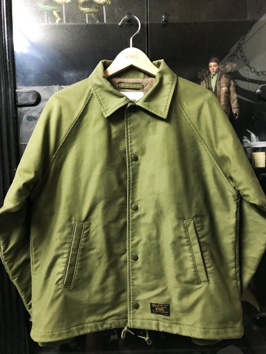 潮流本舖》WTAPS SQD JACKET COTTON CORDLANE 17AW 教練外套軍綠S號 ...