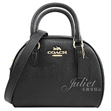 【茱麗葉精品】全新精品 COACH 專櫃商品 CA202 Sydney 半月造型兩用包.黑 現貨