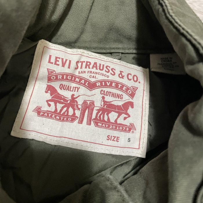 Levi's levis 27721-0000 S號 類M65 M-65 軍綠色軍裝夾克飛行夾克 公發