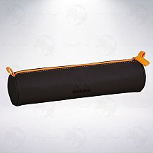 法國 RHODIA Rhodiarama Pencil Case 義大利人造皮筆袋: 黑色/Black