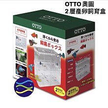 微笑的魚水族☆OTTO-奧圖【2層產卵飼育盒(L)】飼育繁殖盒 隔離盒 孔雀產卵盒