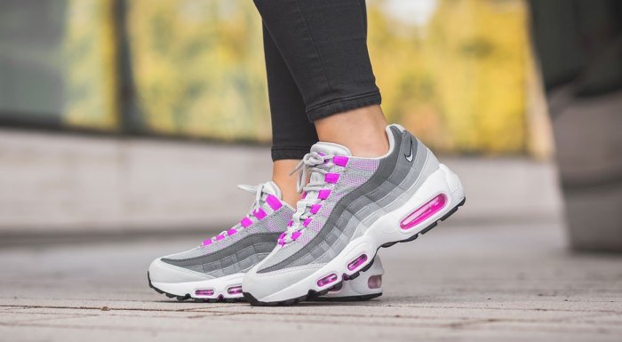 Nike WMNS Air Max 95 LX  紫灰色 經典復古 漸層 休閒運動慢跑 307960-001 女鞋