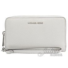 【茱麗葉精品】全新精品 MICHAEL KORS 專櫃商品 JET SET 荔紋皮革手提式中夾.白 現貨