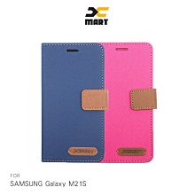 強尼拍賣~XMART SAMSUNG Galaxy M21S 斜紋休閒皮套  掀蓋 可立 插卡 撞色 磁扣