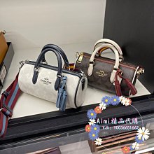 Aimi精品代購 Coach CB874 蔻馳新款Lacey女士小圓桶包 時尚百搭 附購證 商品吊牌標籤