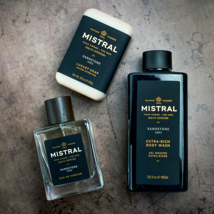 美國 Mistral - 橙花癒創木 紳士香氛皂（香水皂沐浴香皂 香水肥皂沐浴皂 男性男士男生香氛古龍皂 男沐浴乳沐浴露