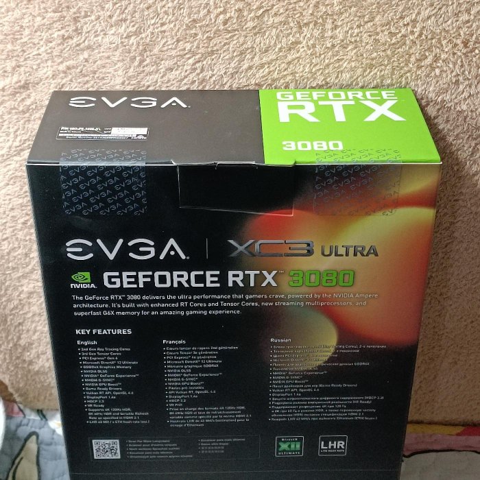 EVGA RTX3080 10G顯示卡/全新RMA回來未拆封！左營小北百貨可自取！只有一個非礦卡非礦卡不要再問了！XC3 ULTRA