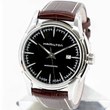 HAMILTON H32715531 漢米爾頓 手錶 機械錶 44mm 黑面盤 咖啡皮錶帶 男錶女錶