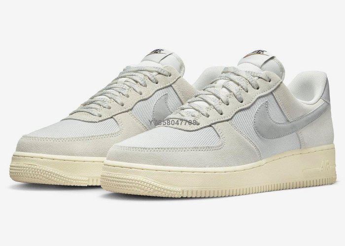 NIKE AIR FORCE 1 Certified Fresh骨白奶油底 拼接 休閒百搭板鞋DO9801100男鞋[上井正品折扣店]