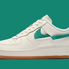 Nike Air Force 1 AF1 藍綠鴛鴦 斷勾 解構 鹿皮低幫休閒滑板鞋bv0740-100男女鞋