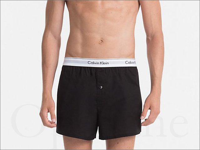 Calvin Klein CK男內著卡文克萊黑色灰色純棉寬鬆四角褲平口褲內褲兩件一組S M L XL號 愛Coach包包